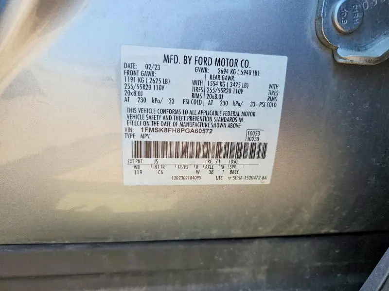 2023 FORD EXPLORER LIMITED  