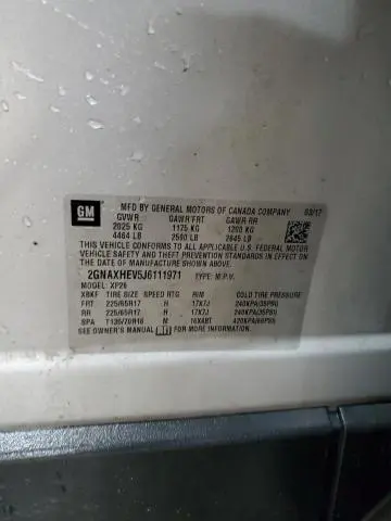 2018 CHEVROLET EQUINOX LS  