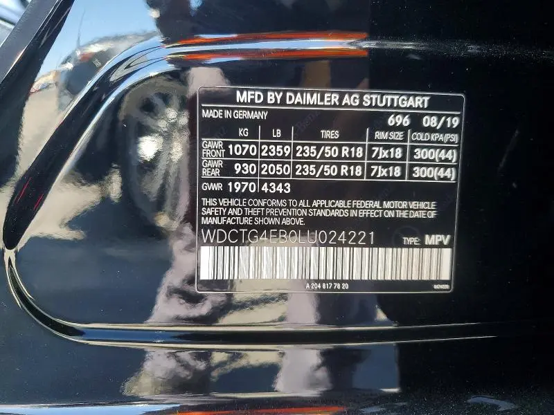 2020 MERCEDES-BENZ GLA 250  
