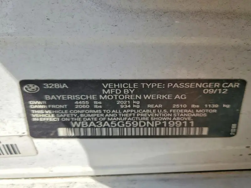 2013 BMW 328 I  
