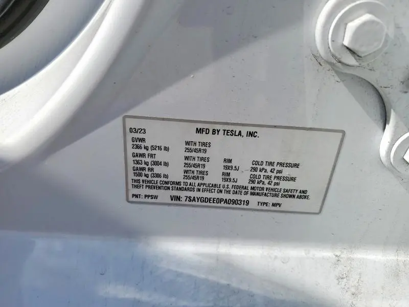 2023 TESLA MODEL Y   
