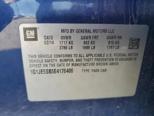 2014 CHEVROLET SONIC LTZ  