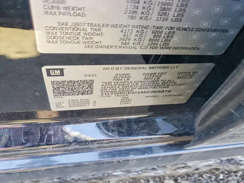 2021 GMC SIERRA K1500 ELEVATION  