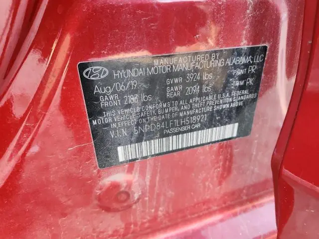 2020 HYUNDAI ELANTRA SEL  