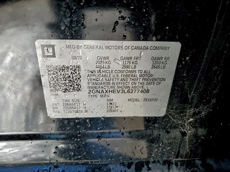 2020 CHEVROLET EQUINOX LS  