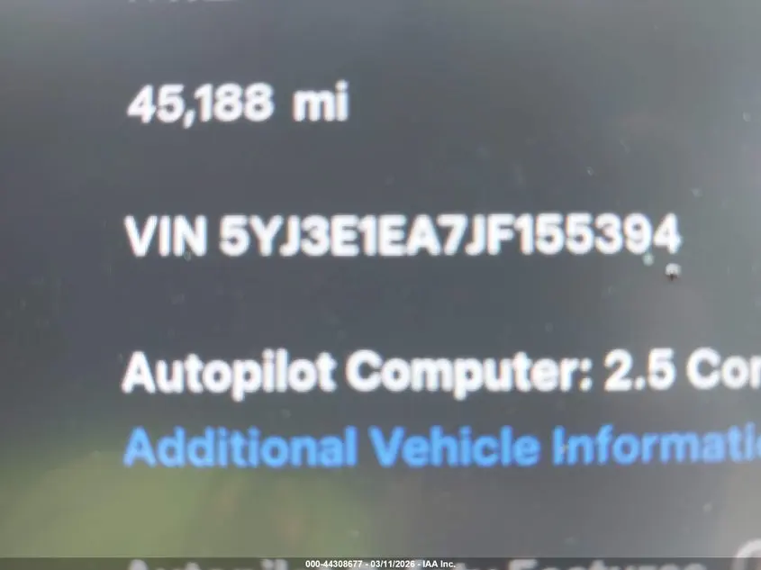 2018 TESLA MODEL 3 LONG RANGE/MID RANGE