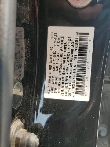 2017 HONDA ACCORD SPORT  