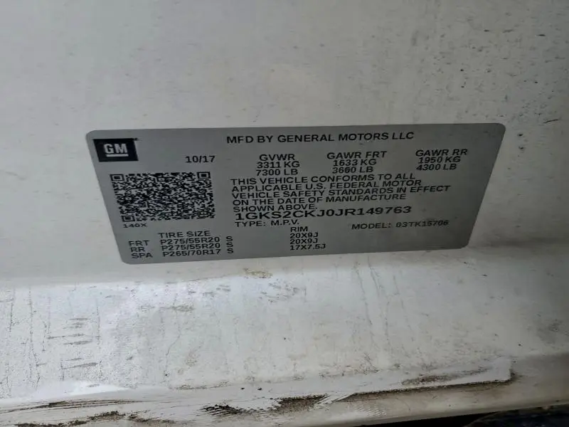 2018 GMC YUKON DENALI  