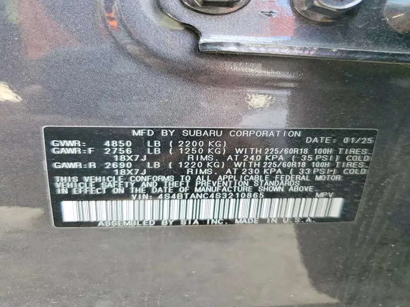 2025 SUBARU OUTBACK LIMITED  