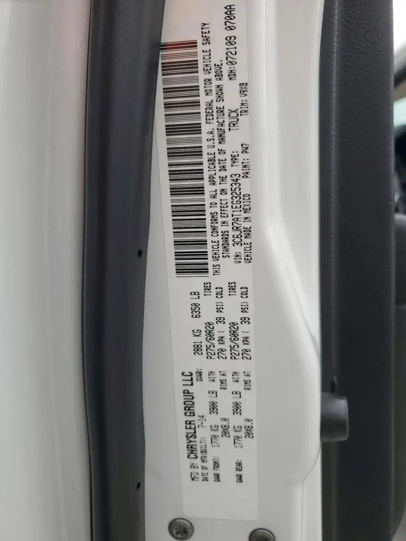 2014 RAM 1500 ST  