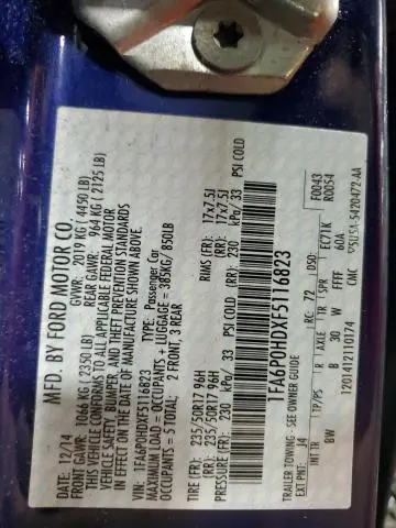 2015 FORD FUSION SE  