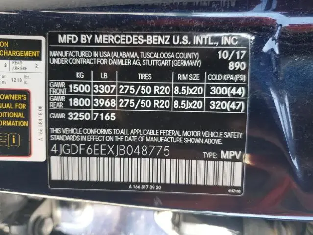 2018 MERCEDES-BENZ GLS 450 4MATIC  
