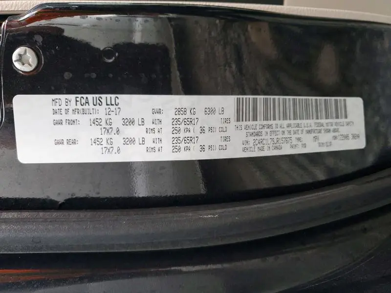 2018 CHRYSLER PACIFICA HYBRID TOURING L  