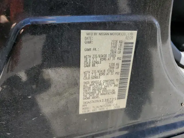 2020 NISSAN MURANO S  