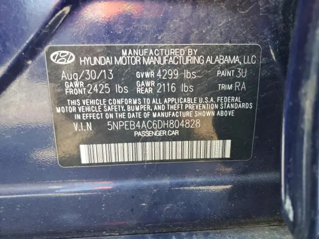 2013 HYUNDAI SONATA GLS  