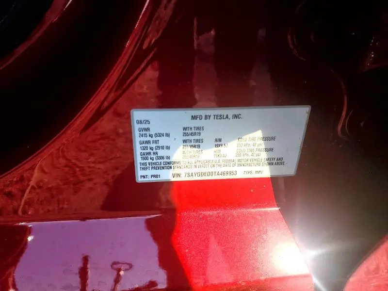 2026 TESLA MODEL Y   