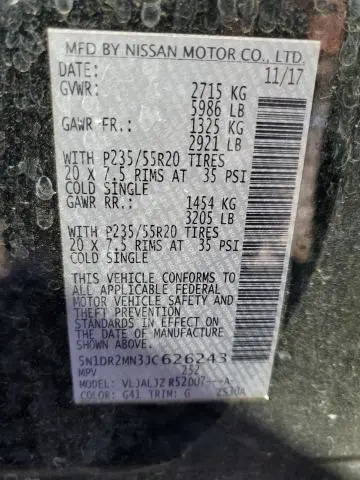 2018 NISSAN PATHFINDER S  