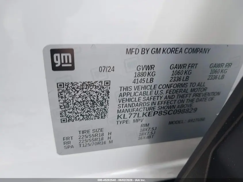 2025 CHEVROLET TRAX FWD ACTIV