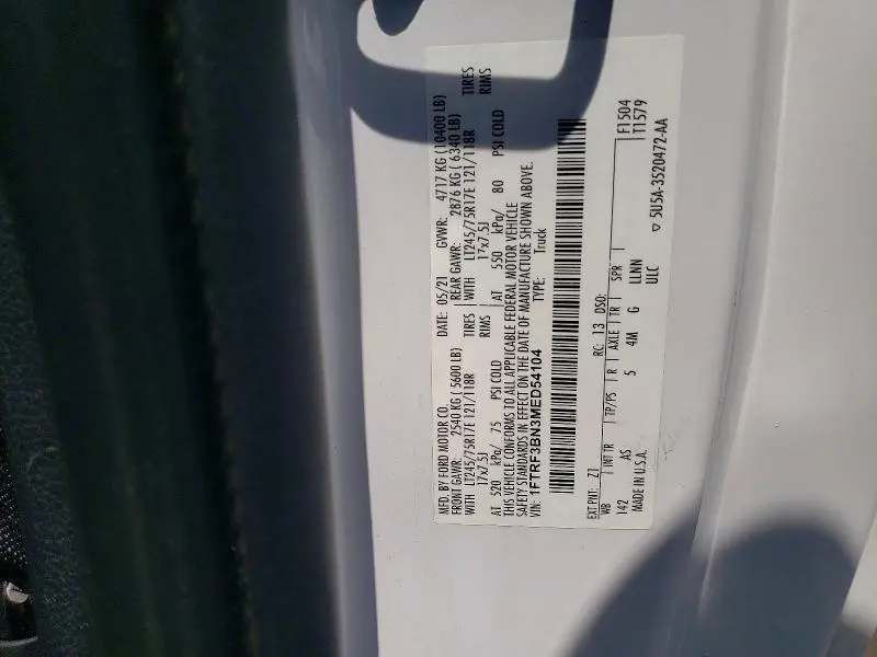 2021 FORD F350 SUPER DUTY  