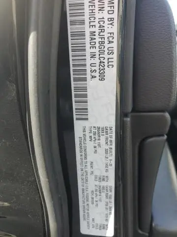 2020 JEEP GRAND CHEROKEE LIMITED  