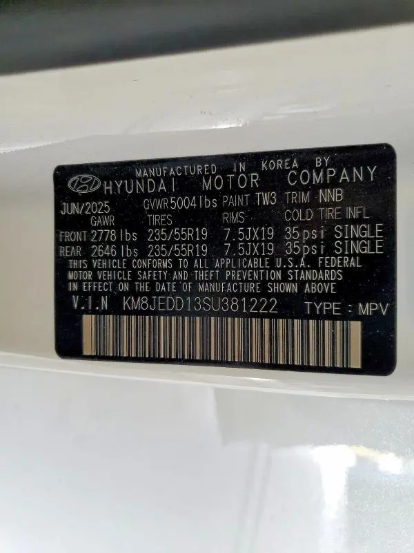2025 HYUNDAI TUCSON LIMITED  