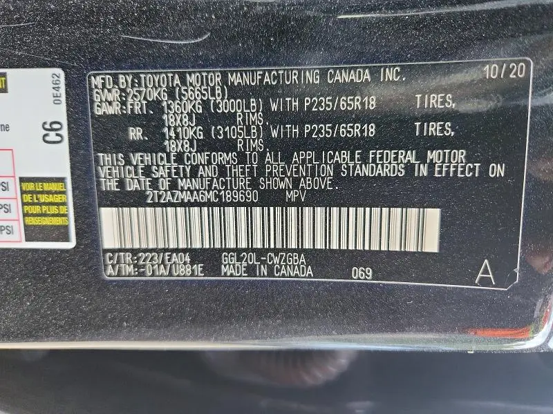 2021 LEXUS RX 350 BASE  