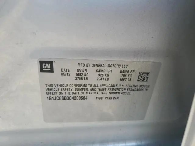 2012 CHEVROLET SONIC LT  