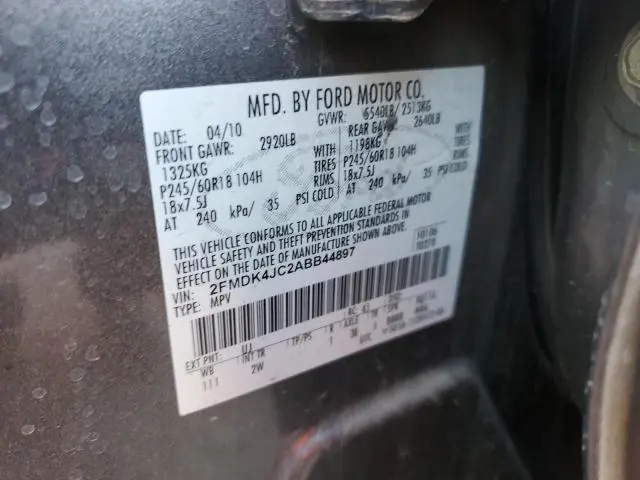 2010 FORD EDGE SEL  