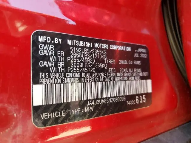 2022 MITSUBISHI OUTLANDER SE