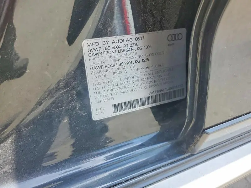 2018 AUDI A4 ALLROAD PRESTIGE  
