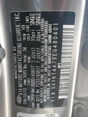 2014 KIA SORENTO LX  