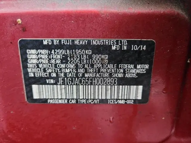 2015 SUBARU IMPREZA PREMIUM  