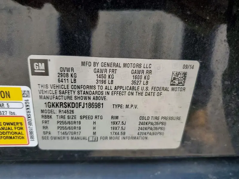 2015 GMC ACADIA SLT-2  