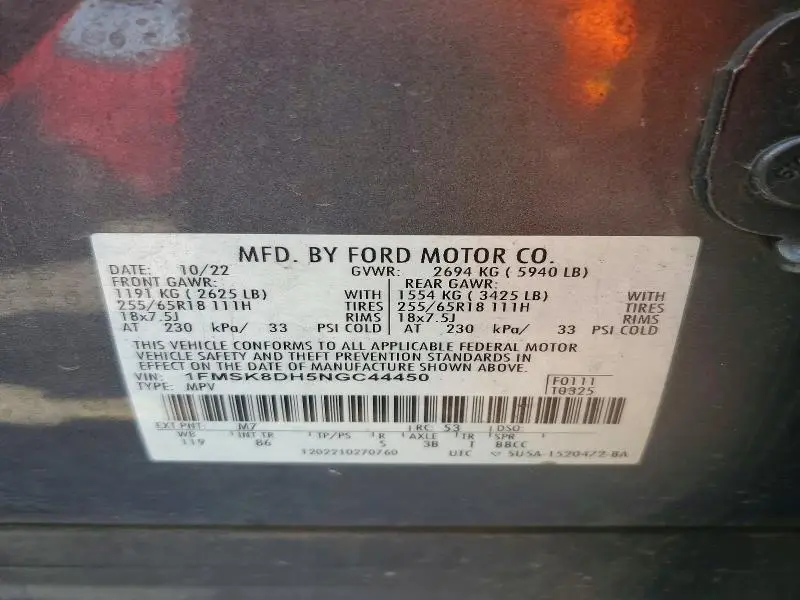 2022 FORD EXPLORER XLT  