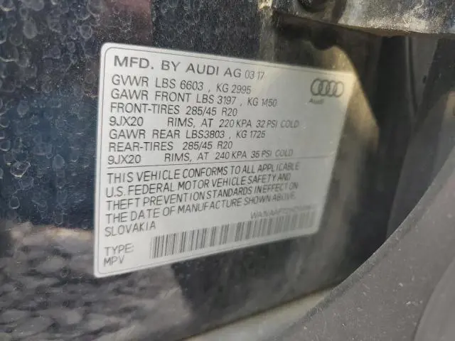 2017 AUDI Q7 PRESTIGE  