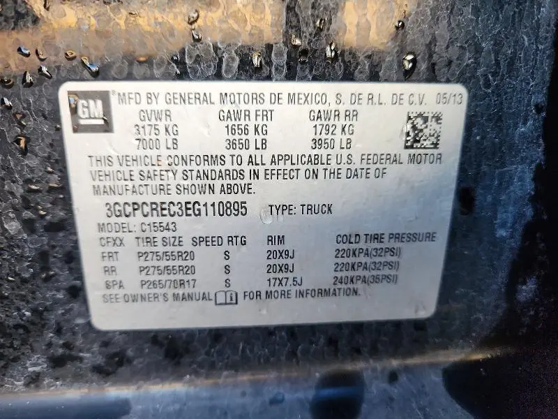 2014 CHEVROLET SILVERADO C1500 LT  