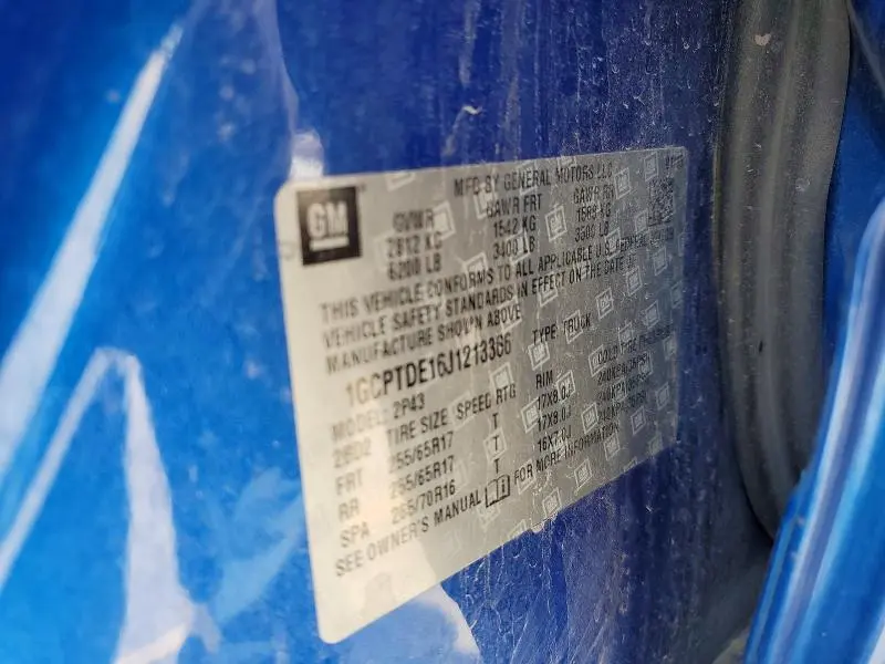 2018 CHEVROLET COLORADO Z71  