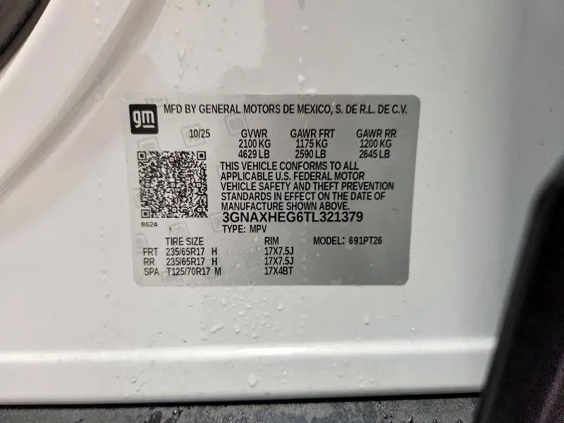 2026 CHEVROLET EQUINOX LT  