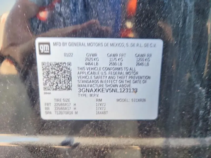 2022 CHEVROLET EQUINOX LT  