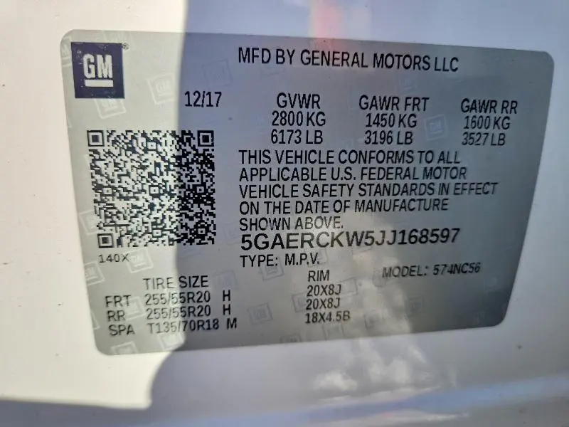 2018 BUICK ENCLAVE PREMIUM  