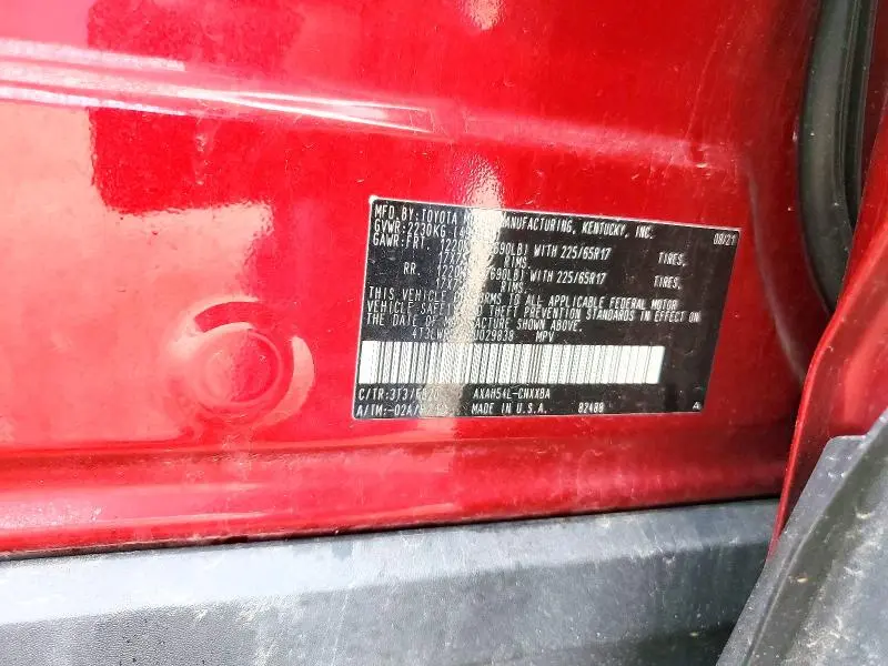 2021 TOYOTA RAV4 LE  