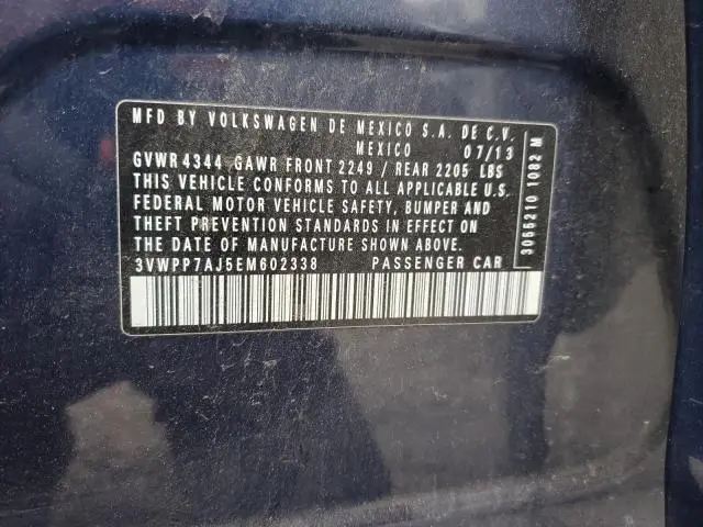 2014 VOLKSWAGEN JETTA S  