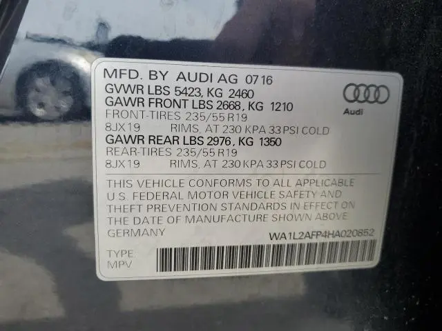 2017 AUDI Q5 PREMIUM PLUS  