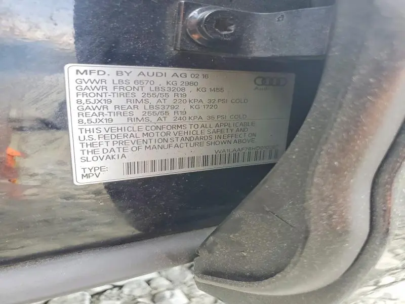 2017 AUDI Q7 PREMIUM PLUS  