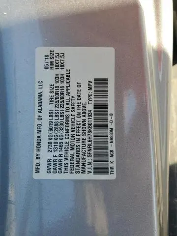2019 HONDA ODYSSEY EXL  