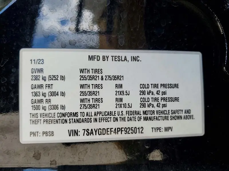 2023 TESLA MODEL Y   