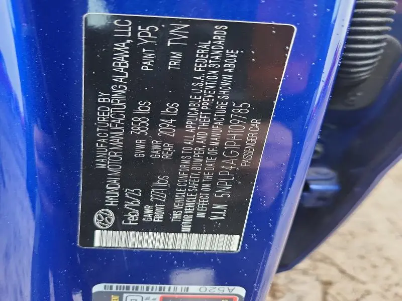 2023 HYUNDAI ELANTRA LIMITED  