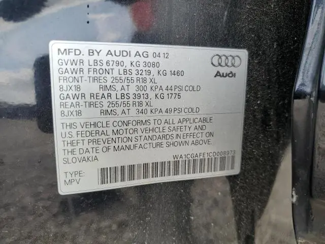 2012 AUDI Q7 PREMIUM  
