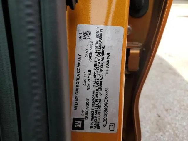 2019 CHEVROLET SPARK 1LT