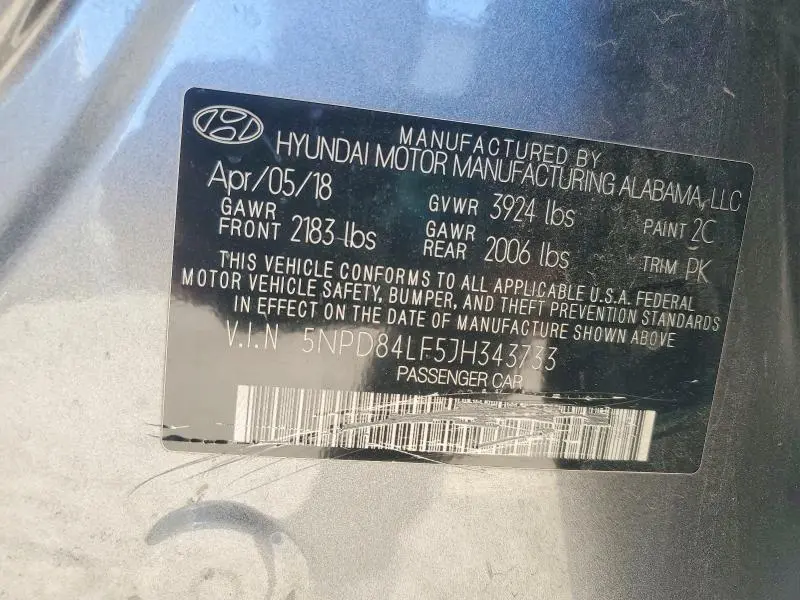 2018 HYUNDAI ELANTRA VALUE EDITION  